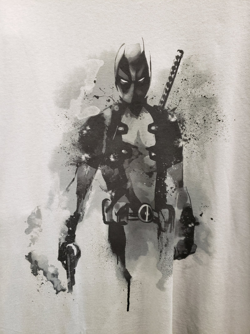 Deadpool gray and black shirt size XL