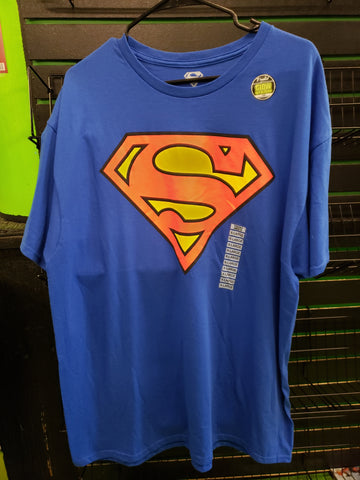 Superman Glow In The Dark shirt size XL