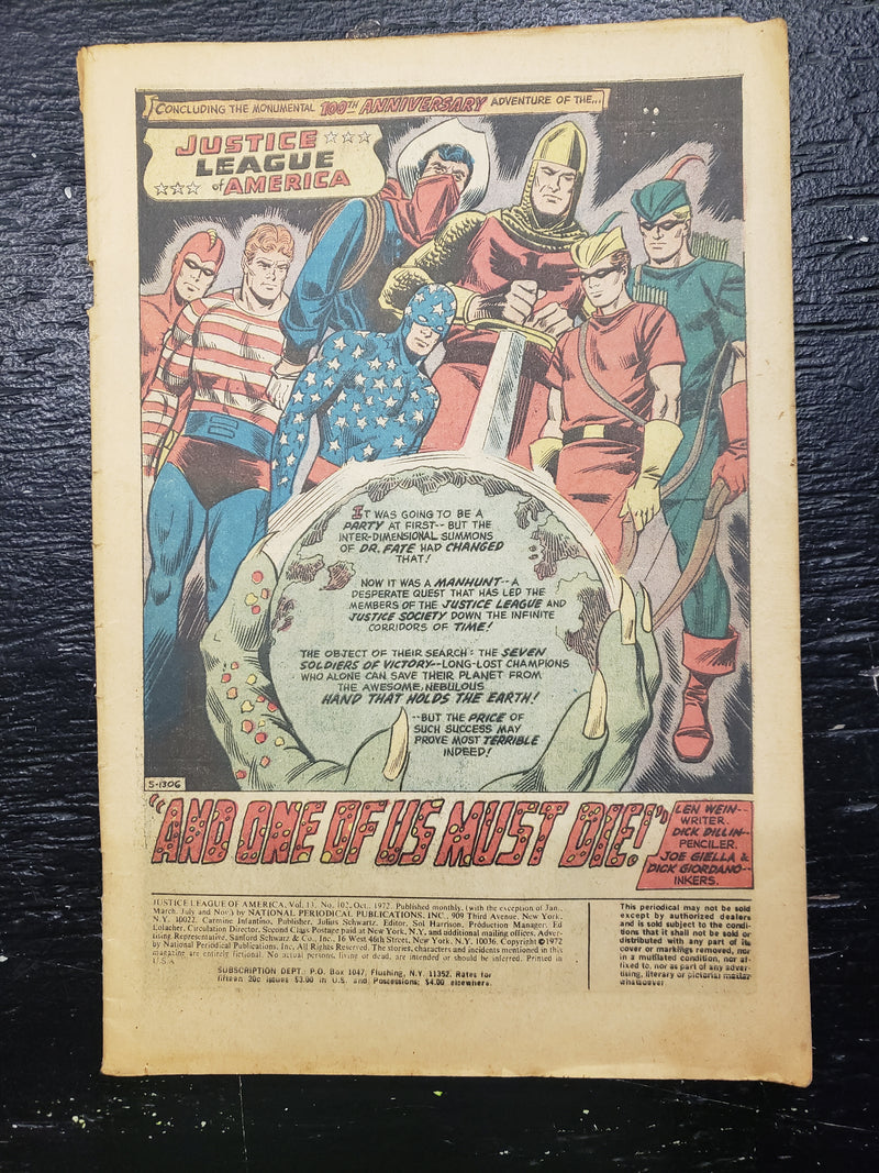 Justice League of America (vol 1) #102 FR