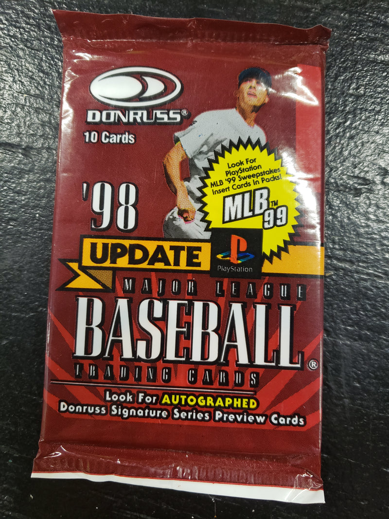 1998 MLB Donruss Update baseball card pack