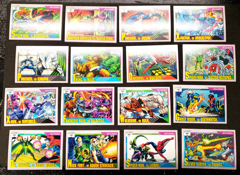 1991 Marvel Impel Complete Base Trading Card Set