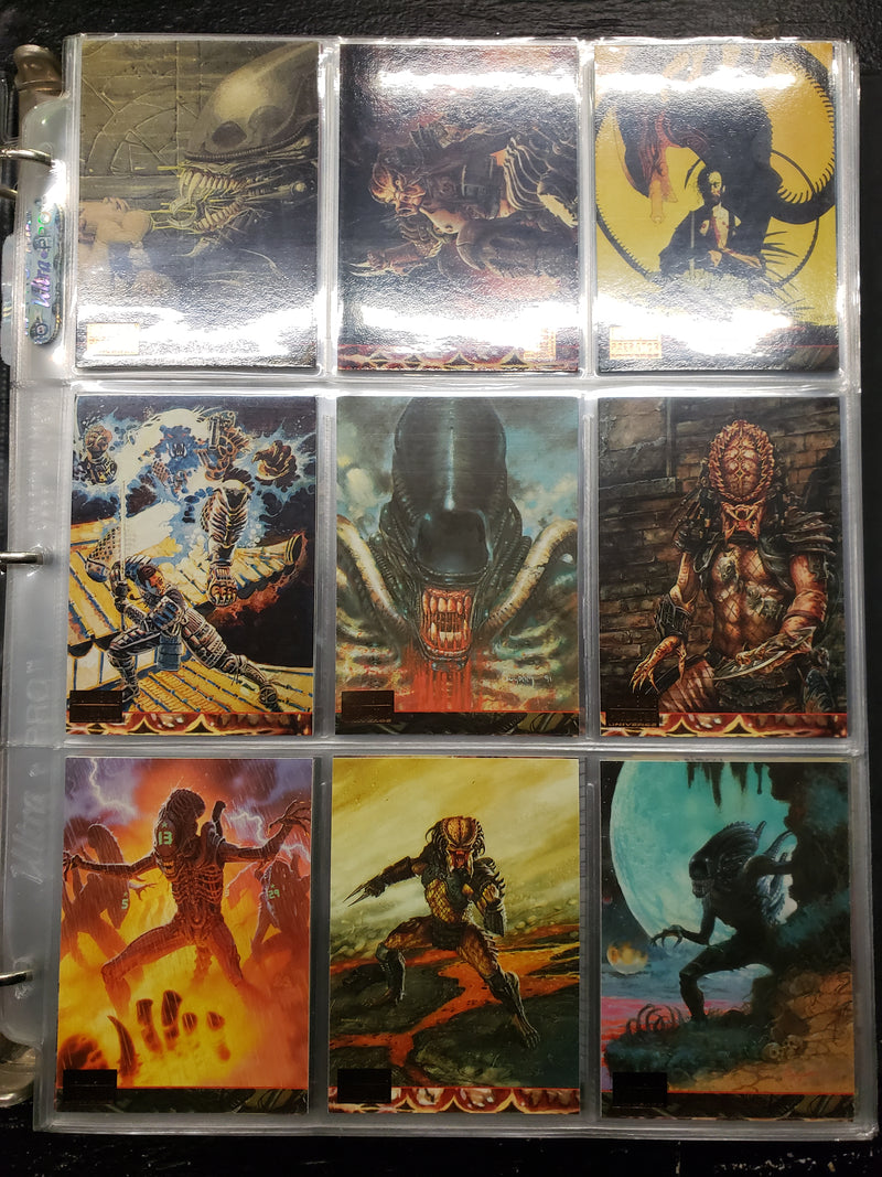1994 Aliens Vs Predator Complete Trading Card Set