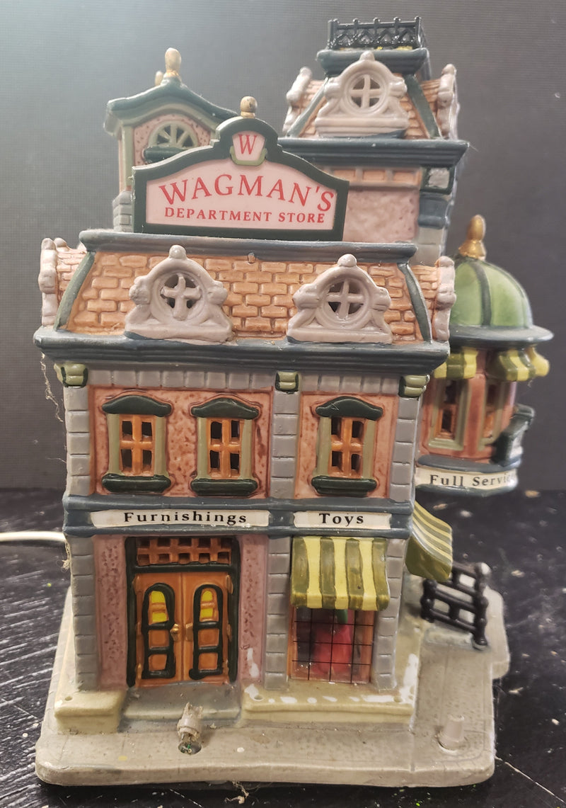 2005 Lemax Wagman's Department Store Ceramic Building