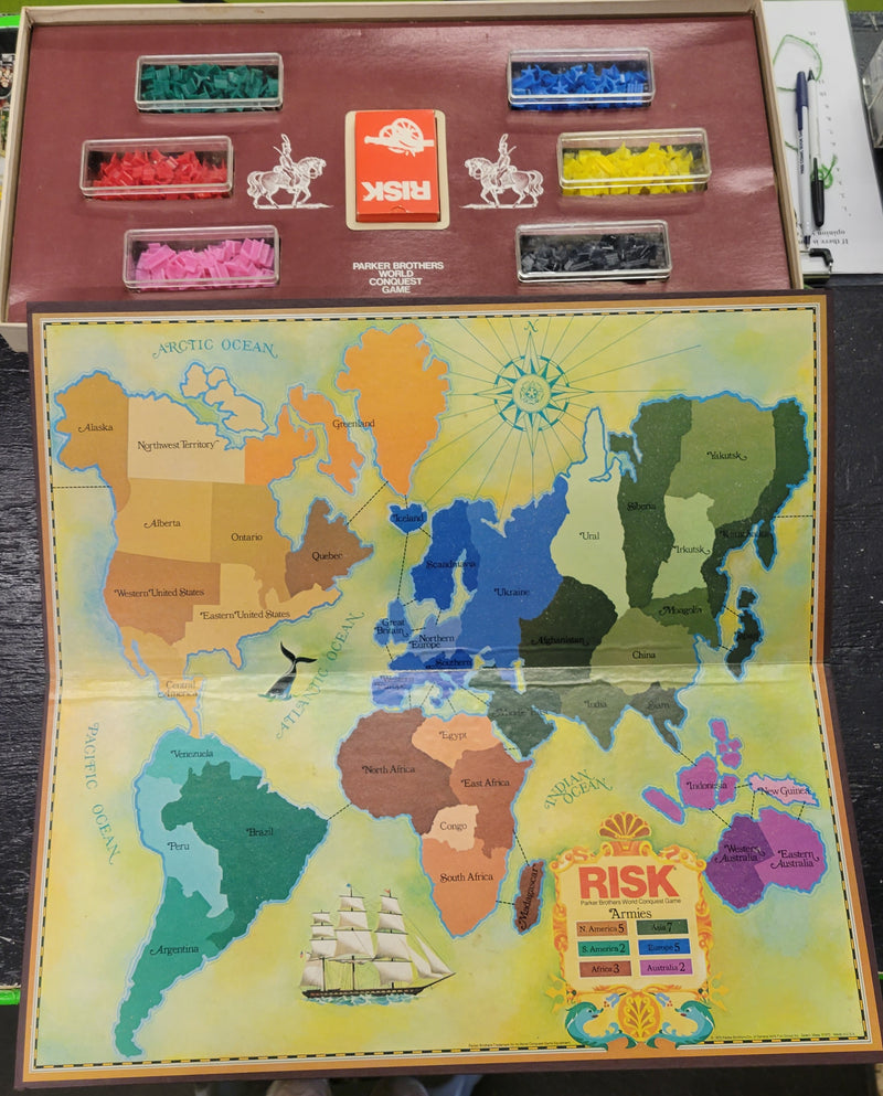 Vintage 1975 Risk Board Game
