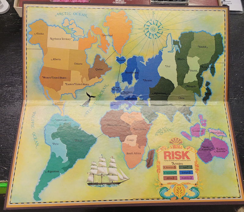 Vintage 1975 Risk Board Game