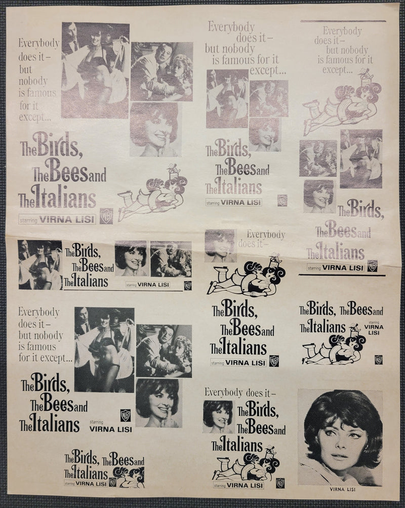 "The Birds, The Bees, and The Italians" Original Movie Ad Clip Art Print