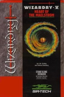 WIZARDRY V:HEART OF THE MAELSTROM DOS 3.5" DISC