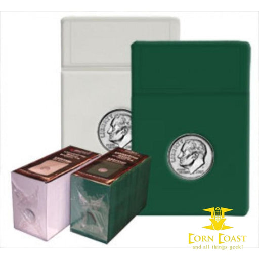 25 BCW Foam Graded Coin Slab Inserts Only - Dime Green - 