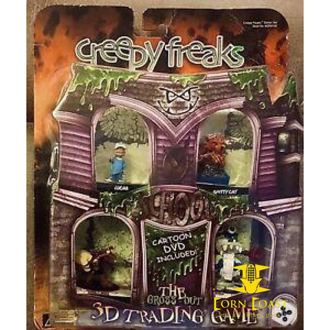 3D Trading Game Creepy Freaks Starter Set Cartoon DVD 