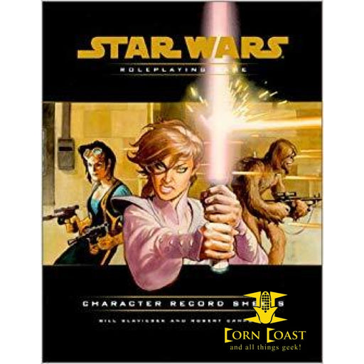 Star wars roleplaying game character record sheets - Corn Coast Comics