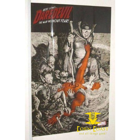 Daredevil vs the Mole Man 36 by 24 inch Marvel Universe - Corn Coast Comics