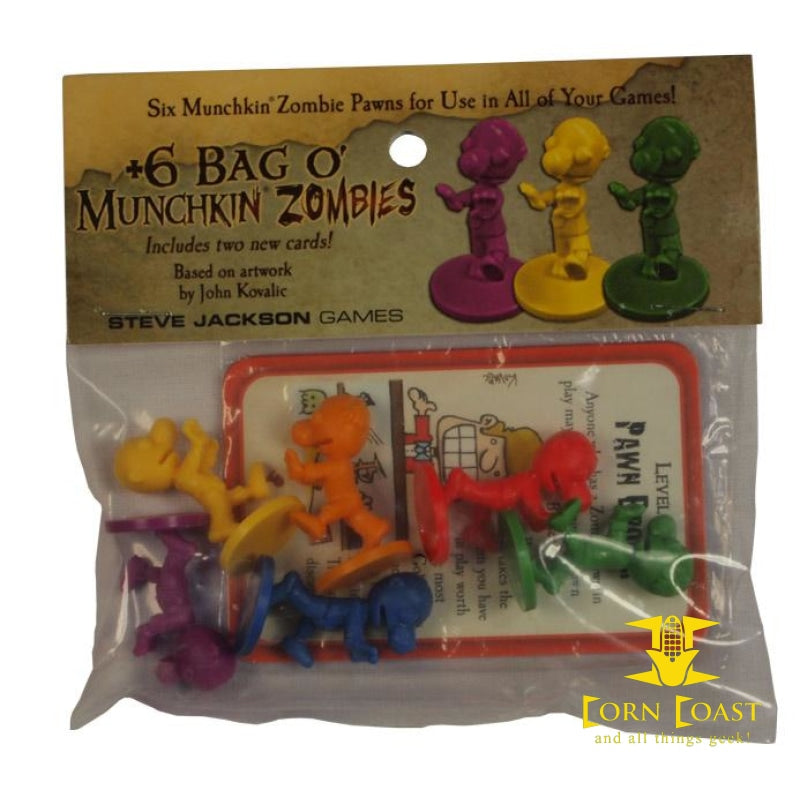 +6 Bag o' Munchkin Zombies - Corn Coast Comics