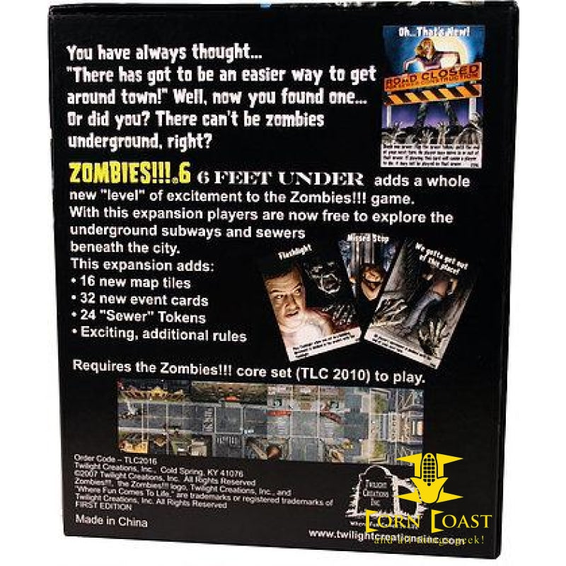 Zombies 6 Six Feet Under - TWILIGHT CREATIONS, INC. - Corn Coast Comics