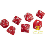 7-ct. Packs of Classic Games Roll Playing Dice-Red - Dice