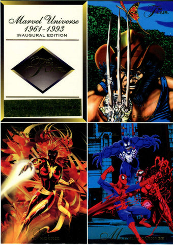 Marvel Universe 1994 Flair uncut cards
