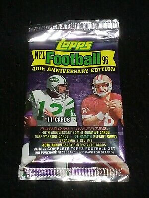 1996 Topps Football card pack