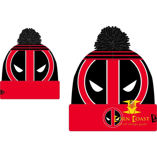 MARVEL HEROES DEADPOOL LOGO WHIZ KNIT CAP - Corn Coast Comics