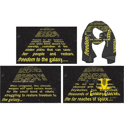 Star Wars EPISODE 6 OPENING CREDIT CRAWL PX SCARF - Corn Coast Comics