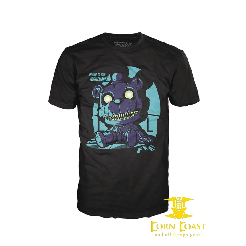 POP TEES NIGHTMARE FREDDY SITTING T/S M - Corn Coast Comics