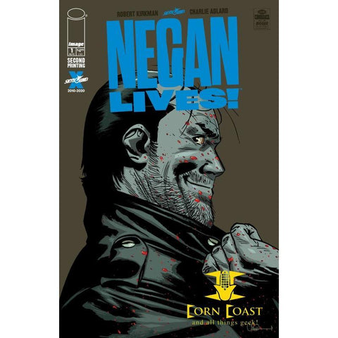 Walking Dead Negan Lives #1 Blue Variant 2nd print - Corn Coast Comics