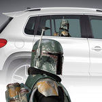 SW MANDALORIAN BOBA FETT RE-ARMORED PASSENGER WINDOW DECAL