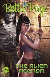 BETTIE PAGE ALIEN AGENDA #2 CVR B BURNS NM