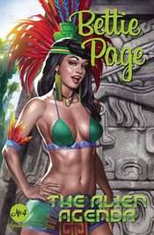 BETTIE PAGE ALIEN AGENDA #4 CVR B BURNS NM