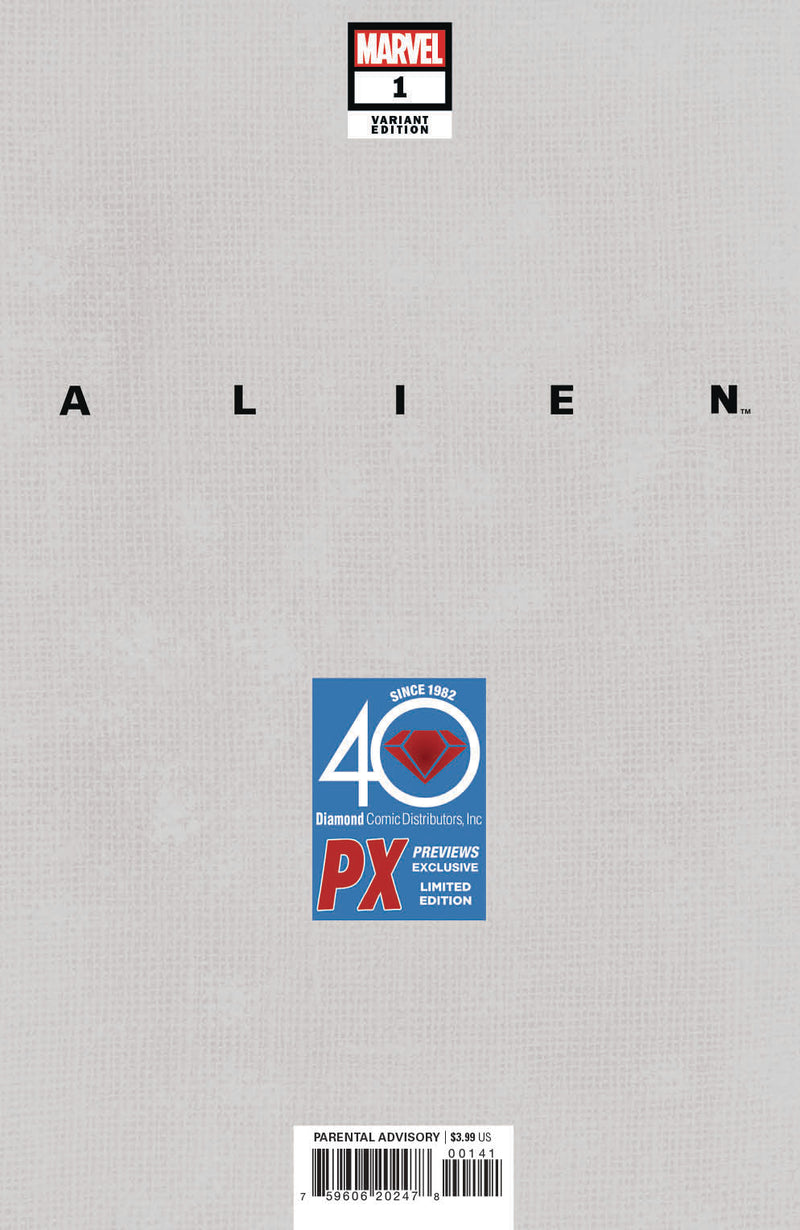ALIEN #1 PX DCD 40TH CHAREST VIRGIN INKS VAR NM