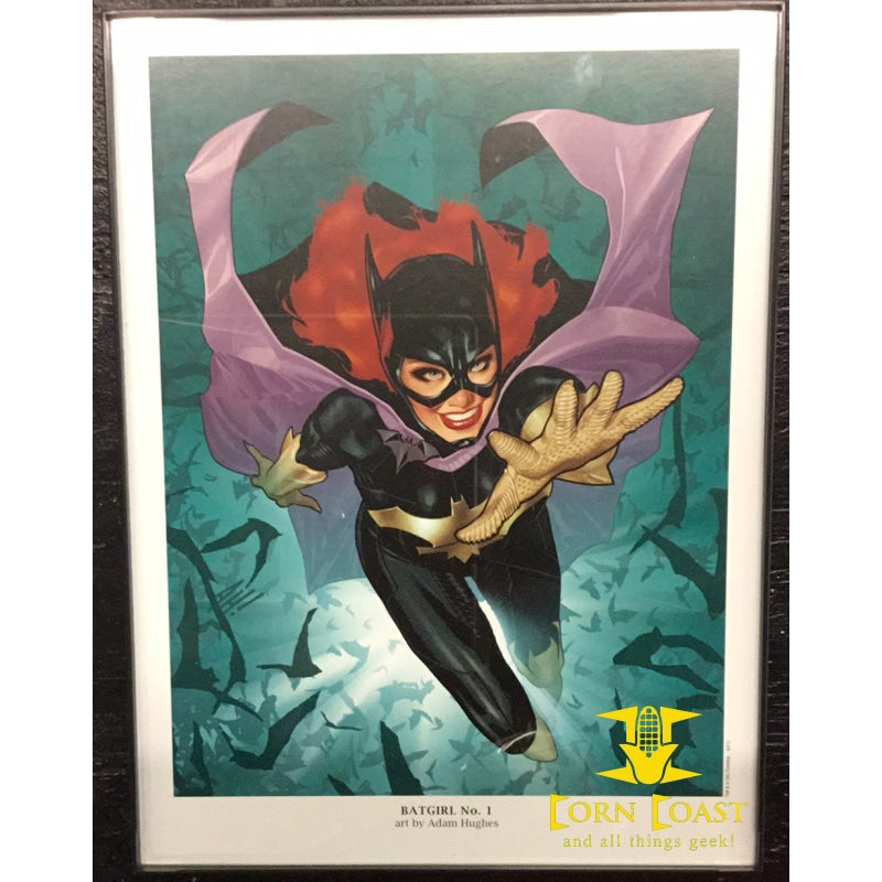 ADAM HUGHES BATGIRL 1 DC New 52 Portfolio Plate 2011 Framed 