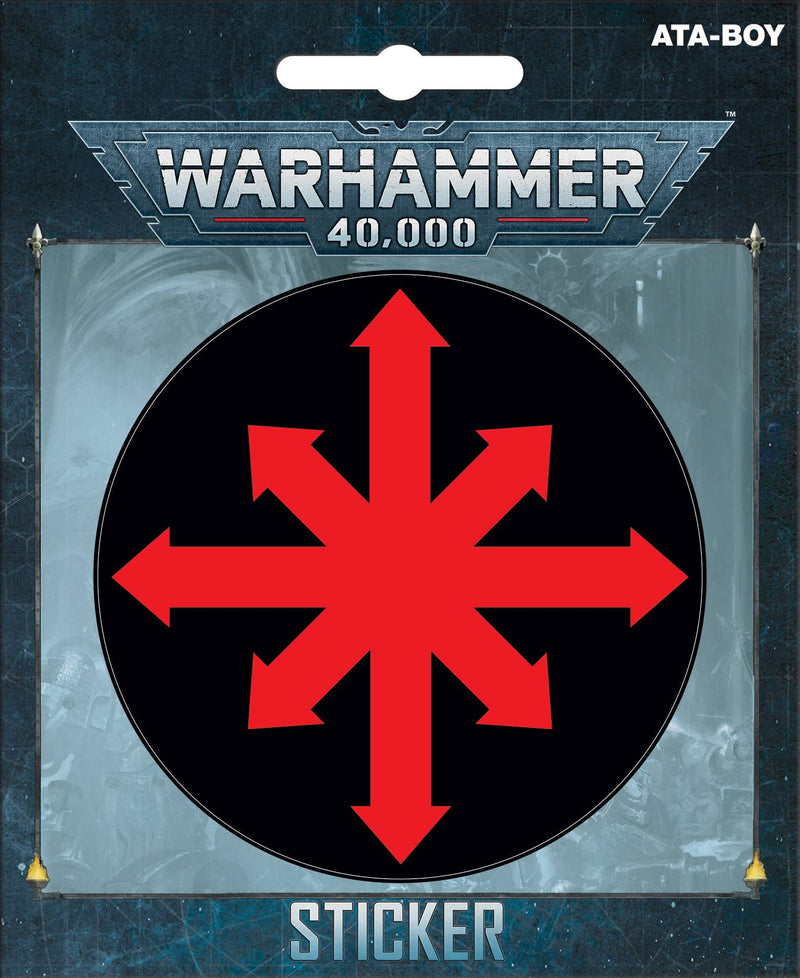 Warhammer 40K Chaos Star Sticker