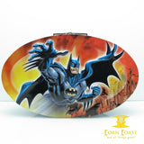 BATMAN Large Oval Tin Case DC Lunchbox - Novelties