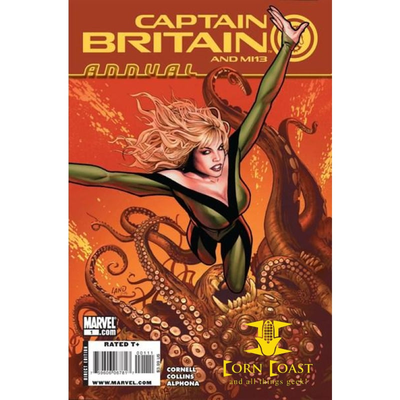 Captain Britain and MI 13 (2008) Annual #1 VF-NM - Back 