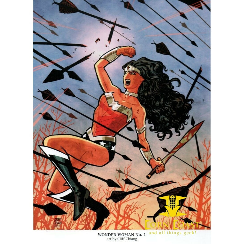 CLIFF CHIANG WONDER WOMAN 1 DC New 52 Portfolio Plate 2011 