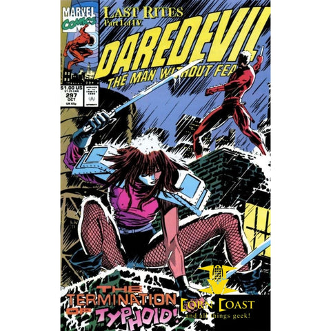 Daredevil #297 Newsstand Edition VF - Back Issues
