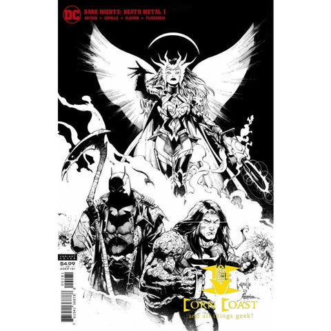 Dark Nights: Death Metal #1 B&W Party Variant Cover by Greg 