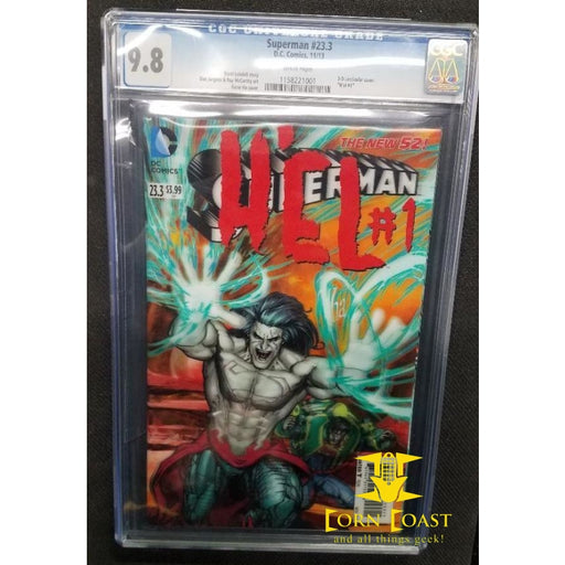 DC New 52 Superman #23.3 (H'el #1) Lenticular 3D Variant Cover CGC 9.8 - Corn Coast Comics