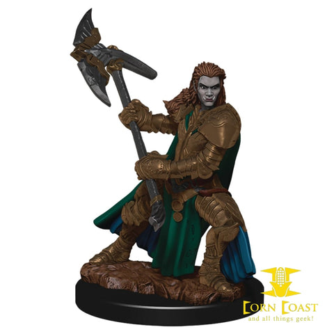 D&D ICONS REALM PREMIUM PAINTED FIG HALF-ORC FIGHTER FEMALE 