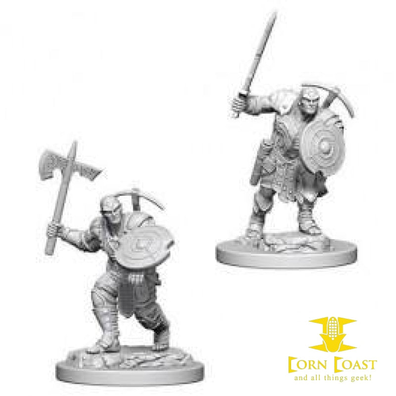D&D Mini- Earth Genasi Male Fighter - Corn Coast Comics