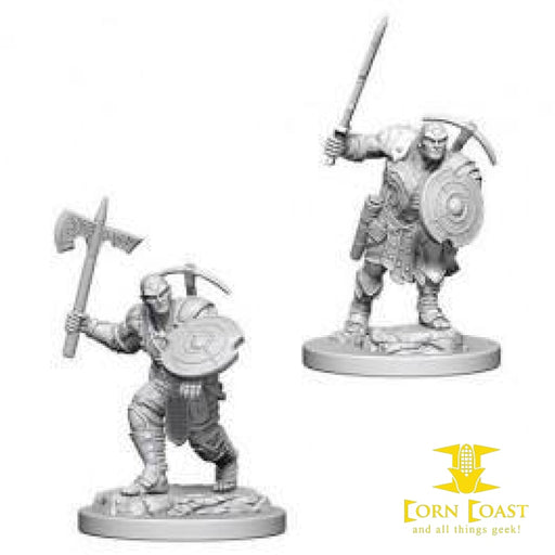 D&D Mini- Earth Genasi Male Fighter - Corn Coast Comics
