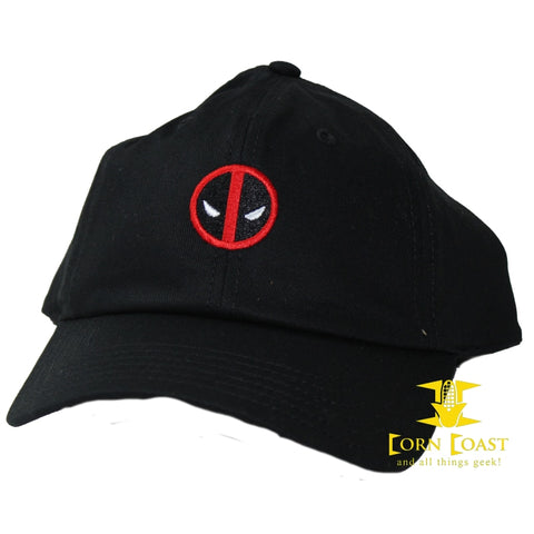 Deadpool Small Logo Slouch Design Hat - Clothing & Apparel