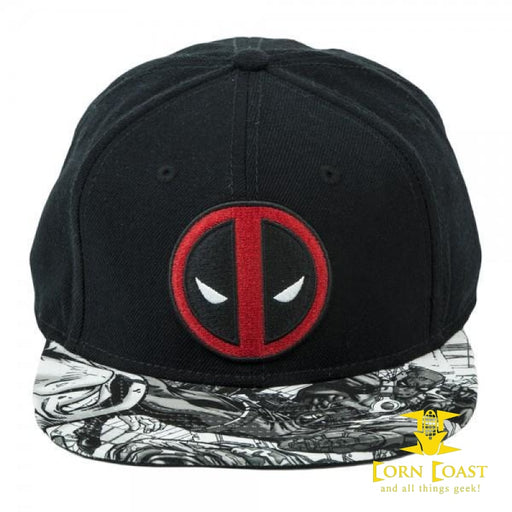 Marvel Deadpool Logo Sublimated Bill Snapback - Corn Coast Comics