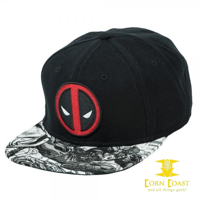 Marvel Deadpool Logo Sublimated Bill Snapback - Corn Coast Comics