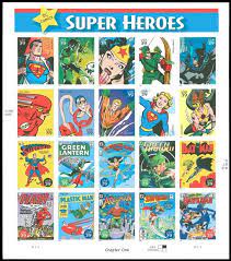 DC Comics Super-Heroes stamps