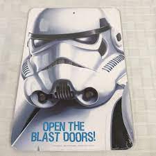"Open The Blast Doors" Stormtrooper cardboard poster