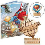 Incredibuilds DC Comics Superman Daily Planet Book & Wood Model Figure Kit HC