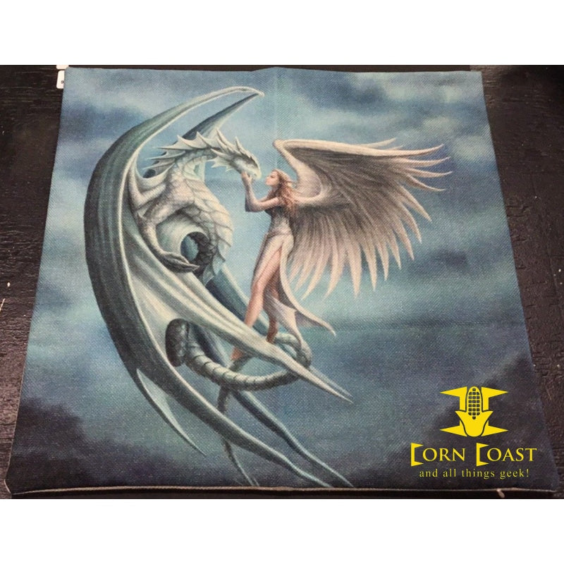 Dragon and angel square pillowcase - Novelties