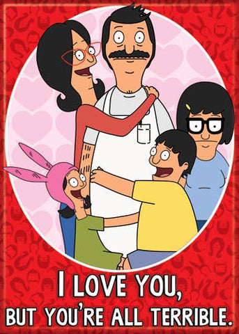 Bob's Burgers I Love You Magnet 2.5" x 3.5"