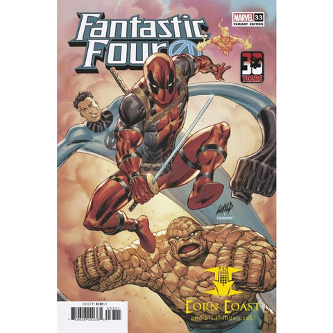 FANTASTIC FOUR #33 LIEFELD DEADPOOL 30TH VAR - New Comics