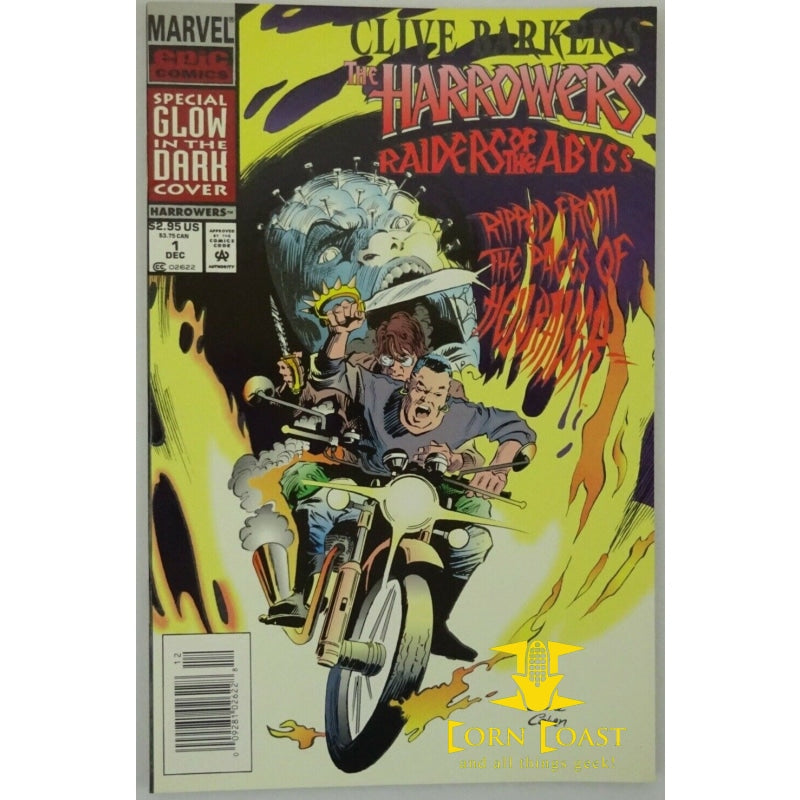 Harrowers (1993 Marvel Razorline) #1 Glow in the dark - Back