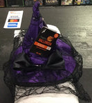 Purple light up witch hat headband
